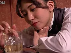 Happy hour turns steamy with bartender and hot woman