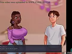 Summertime Saga 53: College Neighbors Engage In POV Roleplay With Amazing Big Tits And Ass