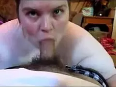 Nerdy Teen Sucks Monster Cock and Swallows Cum