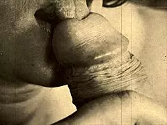 Step Son Seizes Vintage Taboo Opportunity With Hairy Step Mom In Retro Family Scene