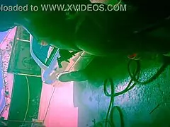 Ebony stripper rips clothes at car wash in Dallas.