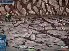 apostle pornplay hentai game ep 3 walking on a cute blonde girl in red underwear