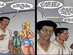 Prof de gym horny défonce brutalement la bite monstrueuse du nerd innocent en retenue au collège