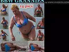Beach Voyeur Captures Curvy BBWs and Playful Grannies
