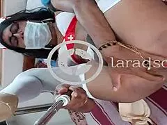 indian ladyboy lara dsouza feels intense pleasure in self masturbation