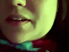 Feeling horny as wife whispers dirty talk while smoking and kissing