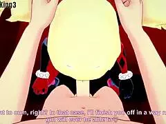 Harley Quinn In Clown Costume Masturbating So I Help Her With Blowjob POV