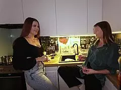 sisters mia and bella compare guys' bigger dicks for fun