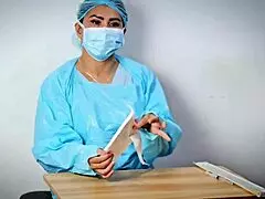 Intense Emotions From Medical Glove Fetish ASMR With Dominafire In Latex Nurse Role