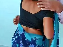 Indian Teacher in Saree Gets Hard Fuck from Student