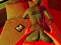 Twins Engage In Anal Sex Scene With Costumes In 3D Animation From Atomic Heart.
