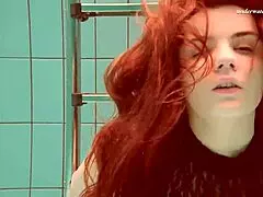 Hey, check out this hot hairy babe Vesta diving underwater with her tight pussy and tits on display 😏