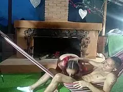 In a Medellin restaurant, this BBW waitress accepts unprotected sex for a big tip from her client