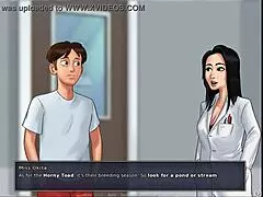 Busty Blonde Roxxy Gets Horny In The Shower!