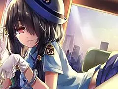 Kurumi teases with feet in femdom edging game.