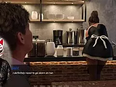 Kate Takes A Shower In Her Maid Costume