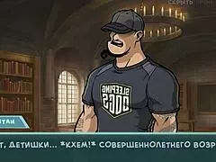 Clothes Ripped Blowjob From Big Tits Whore With Monster Cock In Comic Striptease