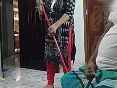 Brunette pornstar in intense hardcore scene with tattoos.