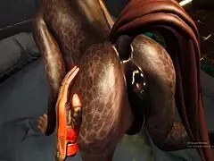 Sex With A Mare-Maid In Furry Maid Outfit