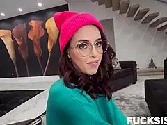 Petite 18+ lila love allen swift gets pov blowjob from amateurs