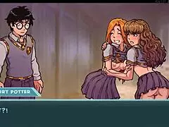 Akabur's Star Channel 34: Hermione's Shaved Pussy in Rough 4-Some