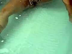 Masturbating In Hydro Massage Bathtub With Sexy Boobs