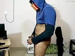 I'm alone watching porn, and it makes my cock so hard.