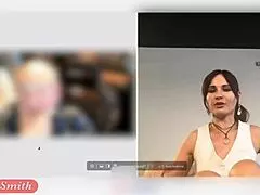 jeny smith practices english by teasing her teacher online