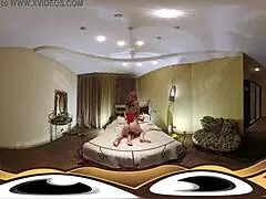 Watch these hot lesbians dive into a bdsm scene in vr.