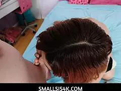 keely rose eagerly sucks alex jett's cock behind the towel