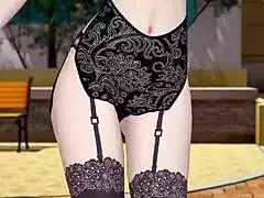 hololive uruha rushia in miniskirt 3d hentai mmd animation