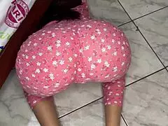 Intense Anal Fucking Of Innocent Stepdaughter In Pink Pajamas