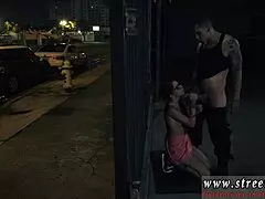 couple dominates man with glasses on