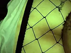 My pink hole's filled with big black cock's heavy load