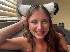 hey, feeling that squirting rush with teen trick-or-treater macy meadows in household fantasy by scott stark