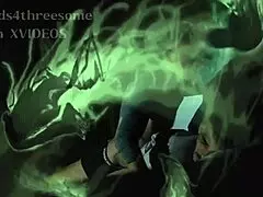 Bareback halloween creampie