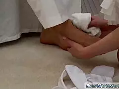 sexy athletic teen girl fucked by huge strap on... the only way?