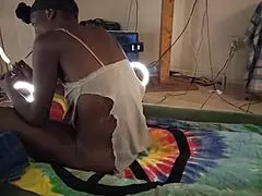 What's up with this big thick booty ghetto ebony milf?