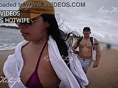 Check out my slutty bikini on the beach