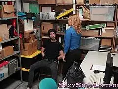 Busty blonde amateur caught taking cum on her big tits