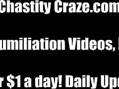 is your chastity device feeling a bit too tight in this bondage session with toys?