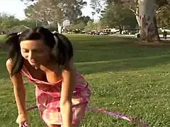 How does inviting teen McKenzee Miles get picked up for sucking deepthroat doggystyle pussy fucking with cum?