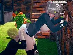 this positive ai girl plays erotic with big tits handjob and blowjob in 3d anime 😊