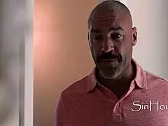 Older stepfamily man dominates young teen with rough moves