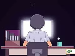 Girl runs away from home in 3d game with megu