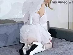 Sexy angel experiences rough treatment with messy outcome