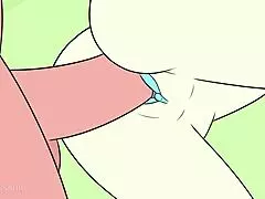 Pearl takes it all in this new big tits parody cartoon with ass action.