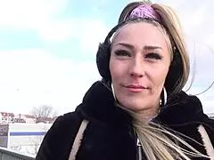 Hey, picked up this blonde Berlin barkeeper for an anal model gig