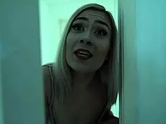 step brother sneaks into teen sister's bath for ass play