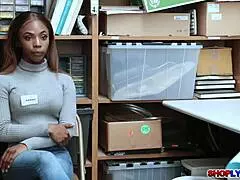 Sarah Banks Gets Sassy with Officer, Bent Over for Rough Doggy and Deepthroat in Shop